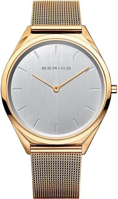 Bering Armbanduhr, Quarz, Edelstahl, Silber, 39 mm, Unisex - Bild 1