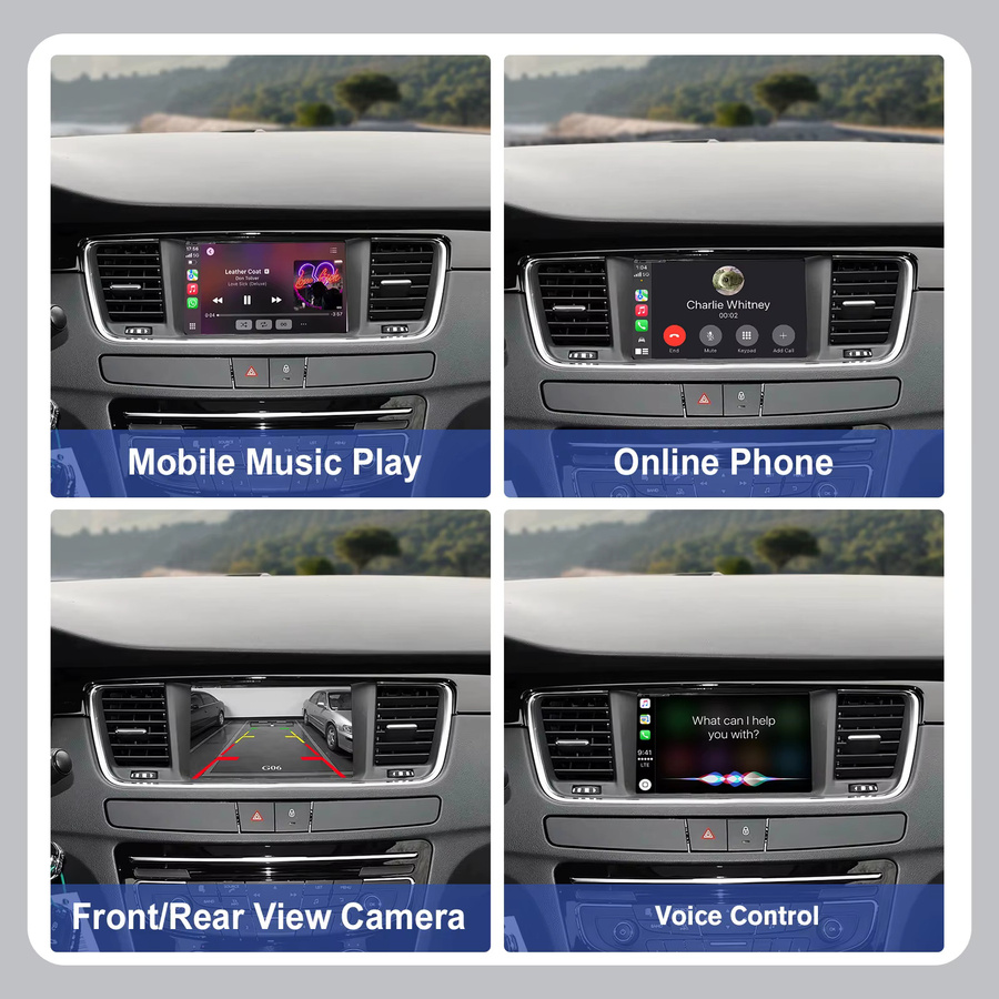 AUTOABC Wireless CarPlay und Android Auto Modul mit Mirror Link für Peugeot 208 308 508 3008 sowie Citroen C4 DS3 DS4 DS5 SMEG MRN Multimediasysteme - Bild 4