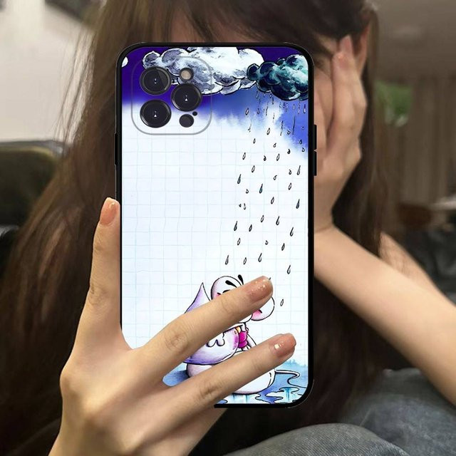 Diddl Handyhülle in Schwarz mit Cartoon-Design für Apple iPhone Modelle - Bild 1