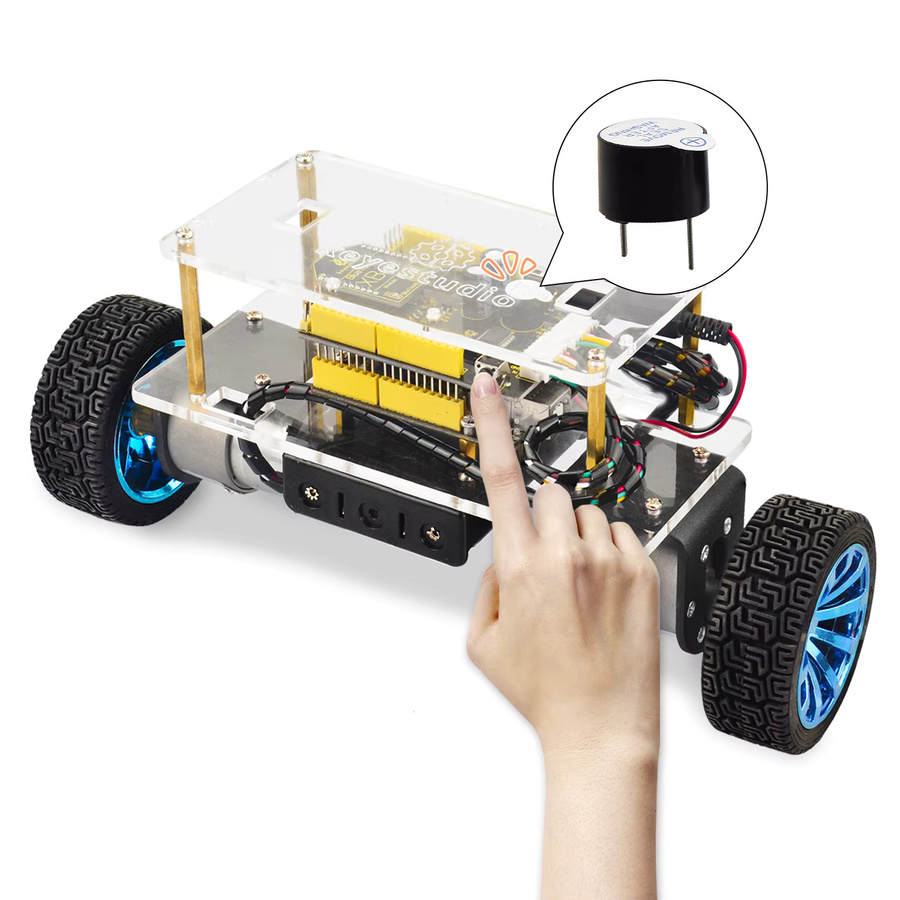 Keyestudio STEM selbstausgleichendes Carkit, Arduino-Roboterauto, DIY-Elektronik-Kit, mit APP-Steuerung - Bild 5