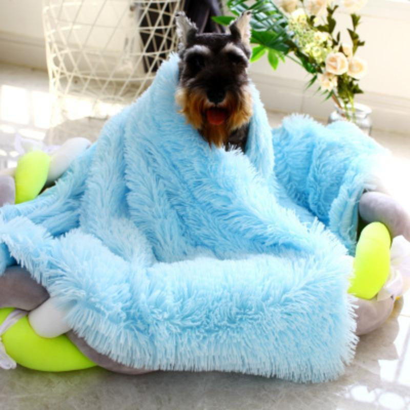 Doppellagige Plüschdecke als Haustierdecke und Hundematte für kleine, mittlere und große Hunde - Bild 4