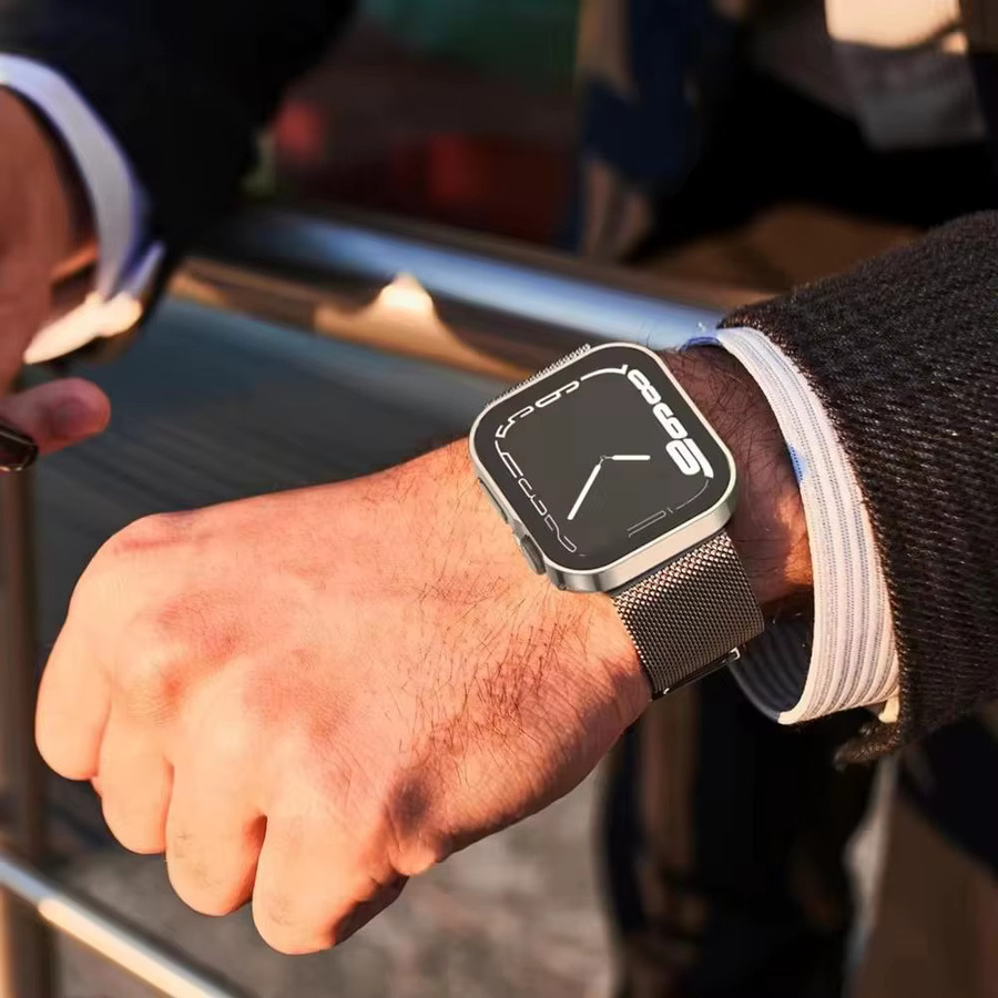 FancyWrist Schutzhülle für Apple Watch in Blau, Ultradünnes Hartglas für Serie 11 10 9 8 7 6 5 4 3 (40 41 42 44 45 46mm), Sturzsicher und Wasserdicht - Bild 5