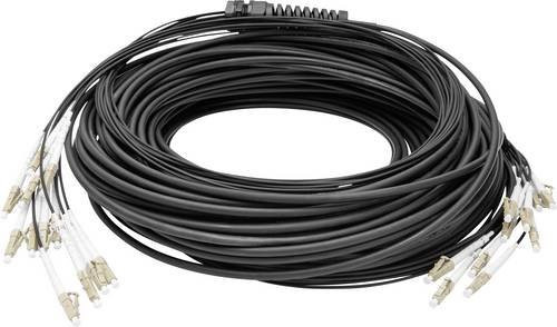 Digitus Glasfaser LWL Anschlusskabel Duplex Multimode OM4 mit LC/UPC-Steckern Schwarz 50/1 m - Bild 2