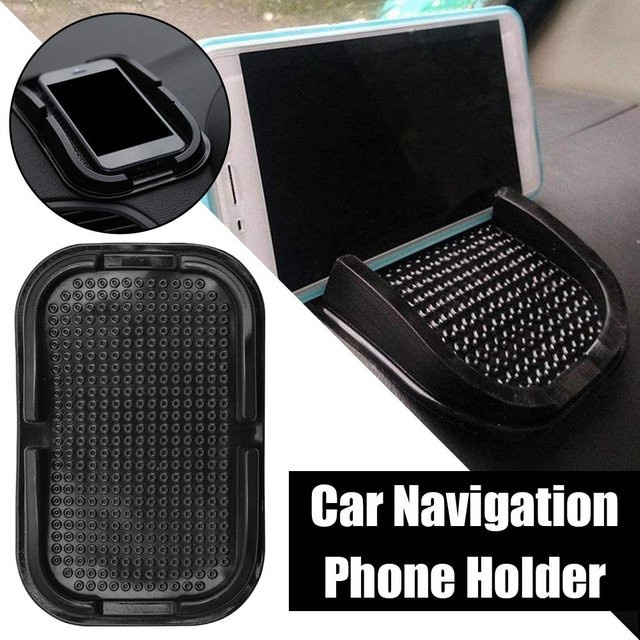 Universelle Anti-Rutsch Matte für das Auto als Handyhalter und multifunktionale Ablagebox in Schwarz - Bild 1