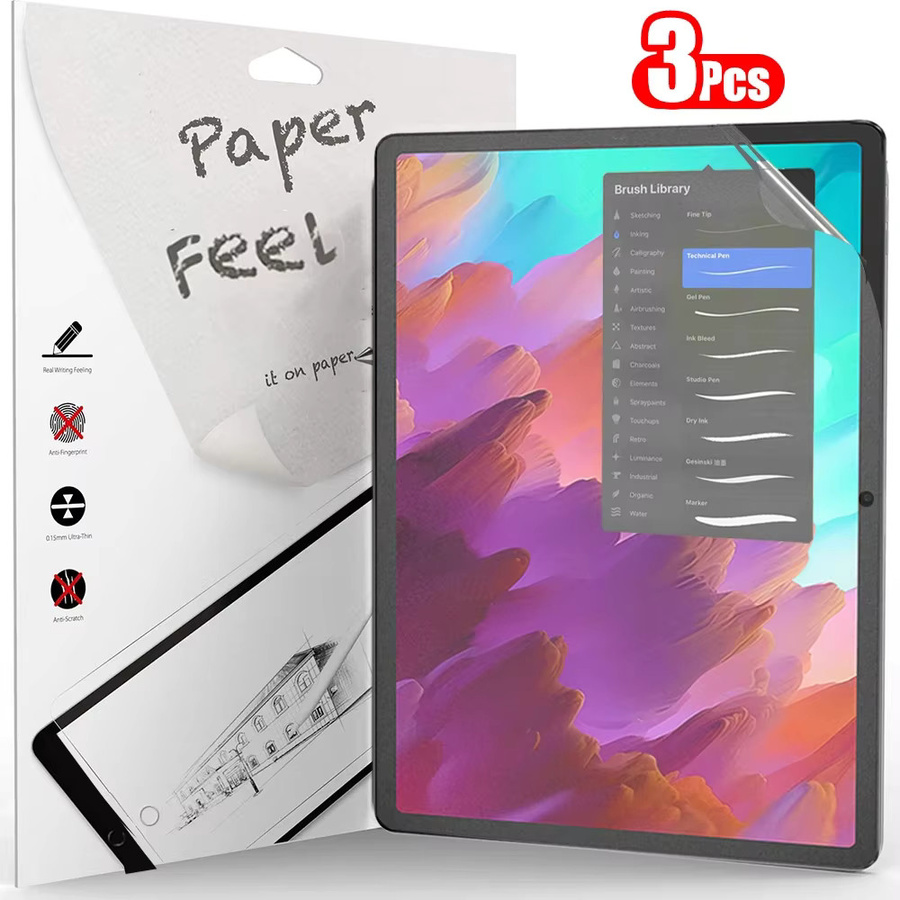 3er-Pack Displayschutzfolie mit Papier-Gefühl für Lenovo Tab Pro GT 11,1 Zoll, M11, Xiaoxin Pad 11 und Pad Pro 12,7, transparent - Bild 2