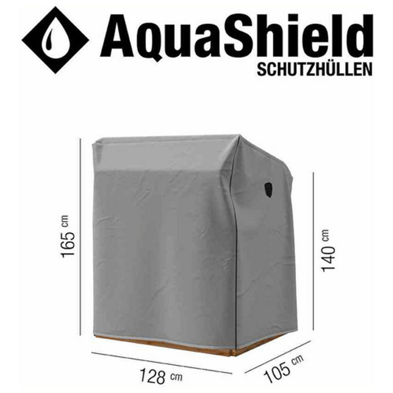 Siena Garden AquaShield Strandkorbhülle in Hellgrau B/T/H: 128 x 105 x 128 cm - Bild 3