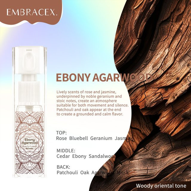EMBRACEX Ätherisches Öl Spray Ebenholz-Agarholz, 10 ml, Unisex - Bild 1