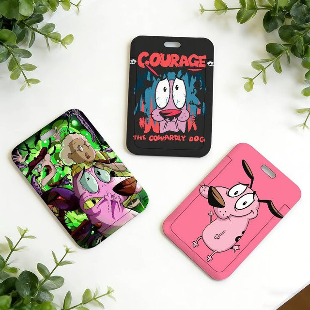C-COURAGE Cartoon Hund Kartenhalter und Schlüsselband in Multicolour - Bild 1