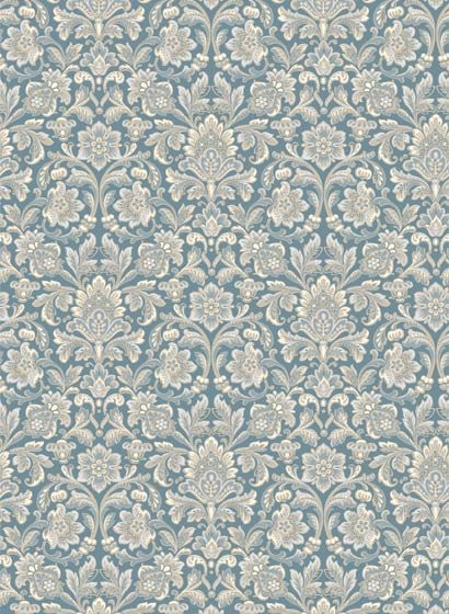 Borås Tapeter Wallpaper Foglavik 4524 Medallion Vlies Tapete Blau/Hellblau - Bild 1