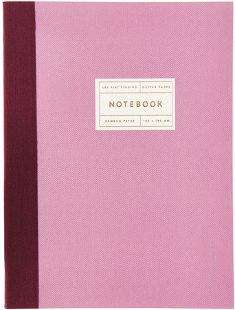 Rico Design Paper Poetry Notizbuch mit Punktraster in Beere