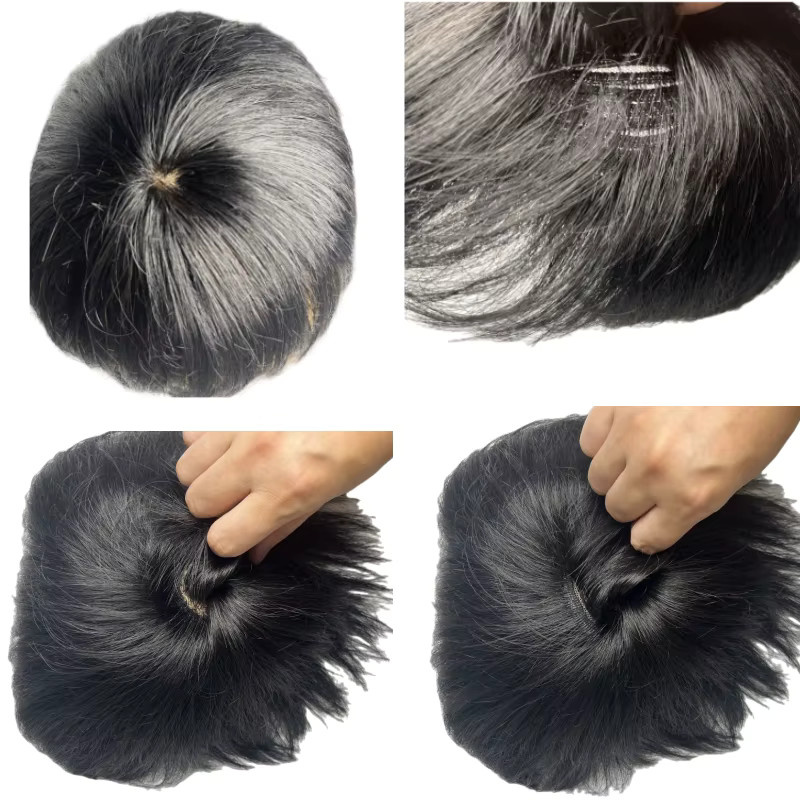 Anemone Echthaar-Toupet mit 4 Clips für Herren - Bild 4