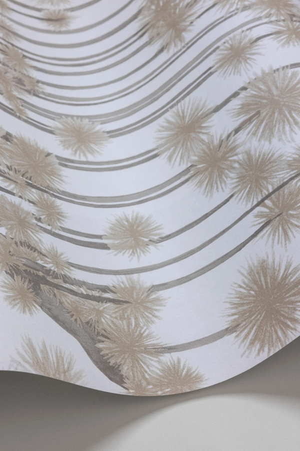 Cole & Son Tapete Japanese Woods in Patina Gold, Beige und Grau - Bild 1