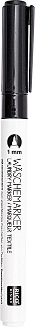 Rico Design Wäschemarker in Schwarz für Textilien - Bild 1