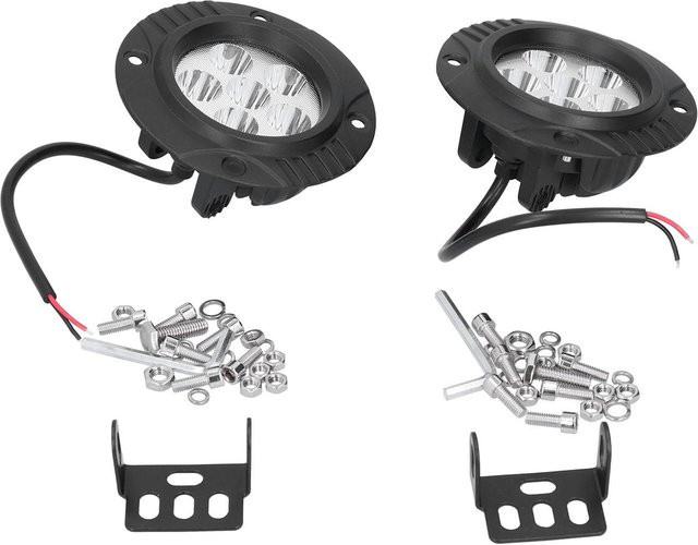 Koogeelife 5in Runde Eingebettete LED-Frontstoßstangenleuchte in Schwarz mit 6000K und 6000LM, IP67 Wasserdicht - Bild 1