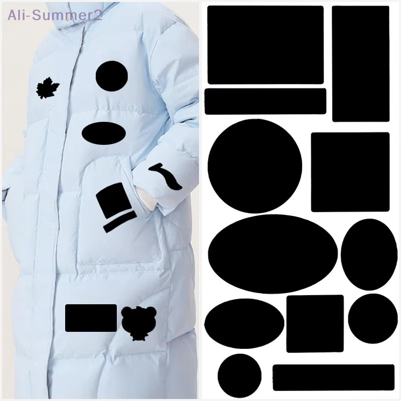 Selbstklebendes Stoffreparaturpflaster in Schwarz für Daunenjacken und Mäntel, 2 Stück - Bild 3