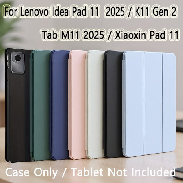 Magnetische Flip Smart Cover Hülle für Lenovo Idea Tab 11 Zoll 2025, Tab M11, Tab K11, TB-336FU, TB-336ZU, TB-330FU, TB-331FC in Pink - Bild 1