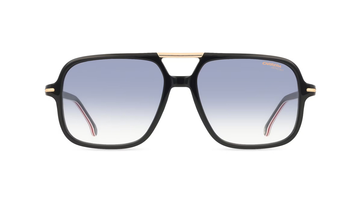 Carrera 350/S Sonnenbrille Vollrand, Eckig, Acetat, Herren, schwarz, blue - Bild 1