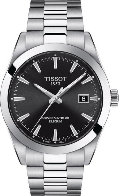 Tissot Herrenuhr Gentleman Powermatic-80, Automatik, Edelstahl, 40 mm, Schwarz - Bild 1
