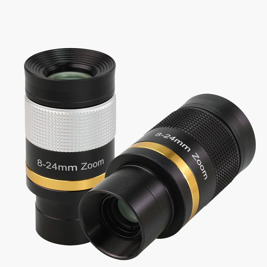 Datyson HD-Zoom-Okular mit 8–24 mm Weitwinkel und mehrfach beschichtetem Objektiv für astronomische Teleskope, 1,25 Zoll (31,7 mm) Schnittstelle, Schwarz/Silber - Bild 7