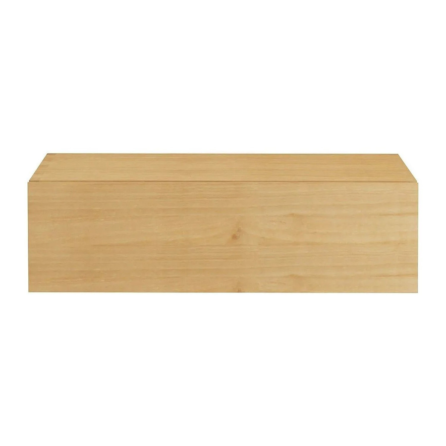 Waschbeckenunterschrank Tidore von Vente-unique aus Mindi-Holz in Beige, B: 95 cm, T: 40 cm, H: 27 cm - Bild 2
