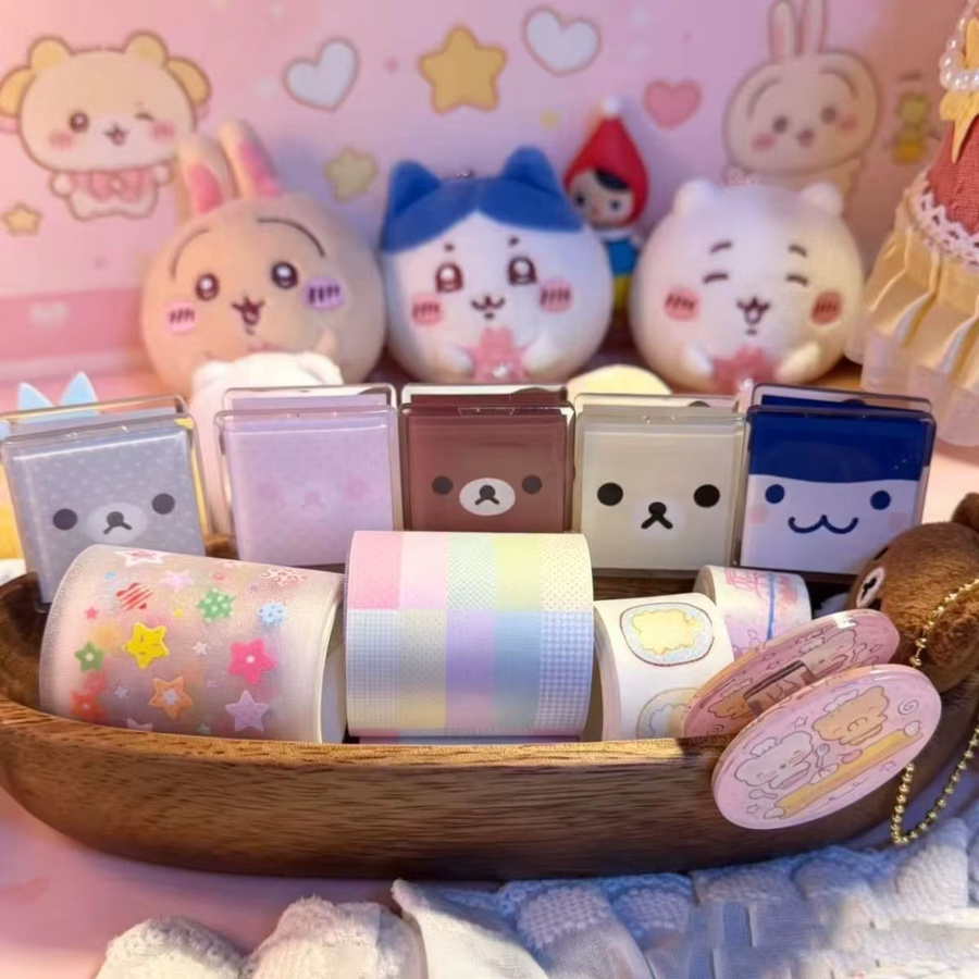 6 Stück Tamagotchi Papierklammern von Bandai mit niedlichem Cartoon-Eiswürfel-Design in Mehrfarbig - Bild 2
