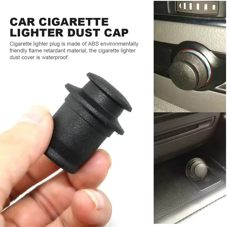 APWIKOGER Universeller wasserdichter Zigarettenanzünder-Stecker mit Abdeckung in Schwarz - Bild 3