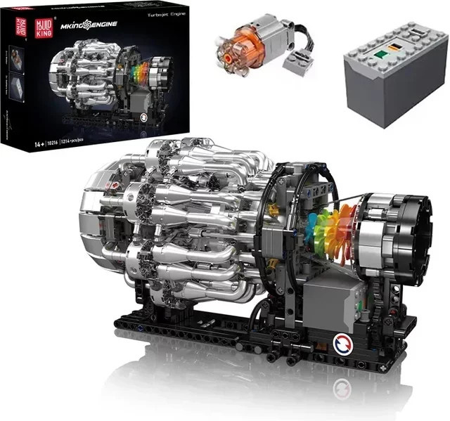 Mould King Turbojet Motor-Modellsteine, Bausatz, 1214 Teile, ab 14 Jahren - Bild 1
