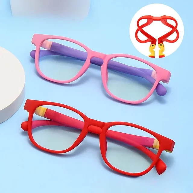 MDOD Computerbrille für Kinder, Vollrand, Kunststoff, Blaulichtfilter - Bild 1