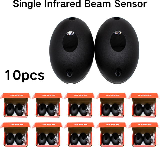 Scimagic-RC 10er Set Sicherheits-Fotozelle Infrarotsensor IP55 12-24V AC/DC für automatische Türen und Garagentoröffner - Bild 1