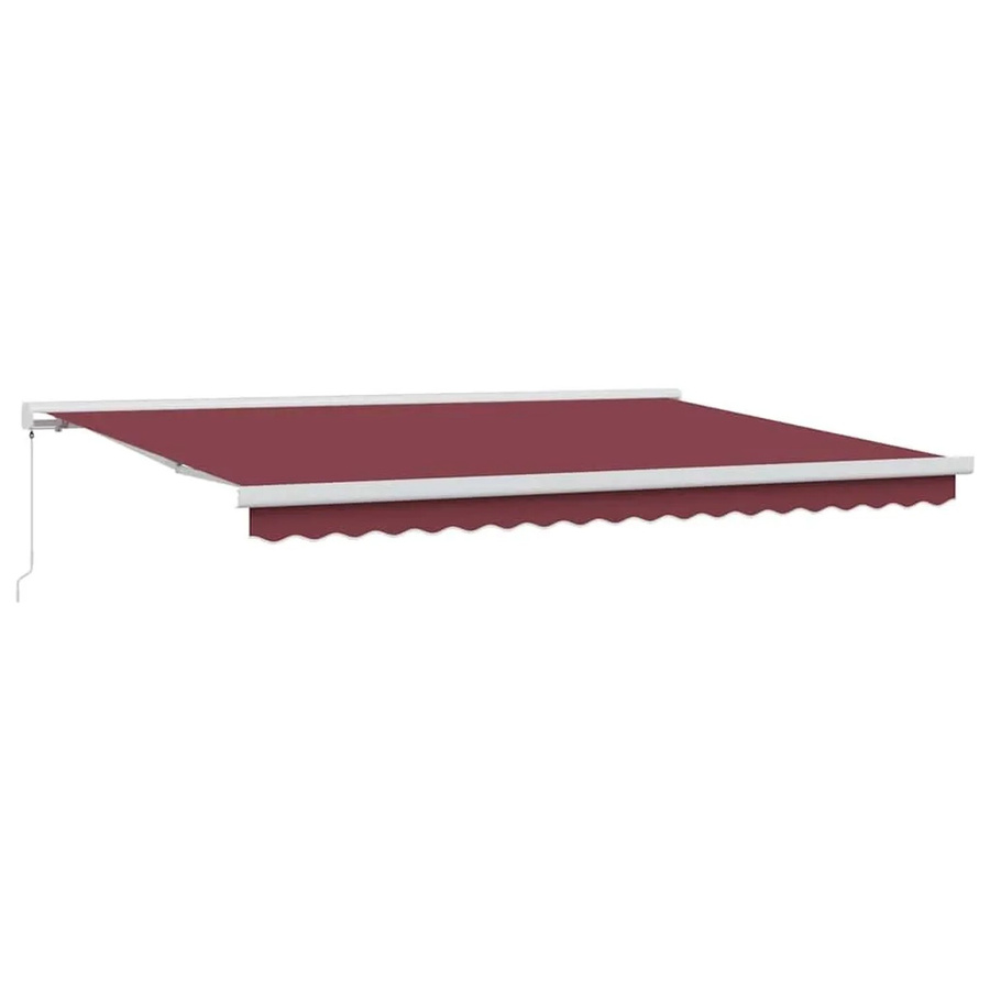 vidaXL Markise manuell Weinrot B: 450 cm, T: 300 cm - Bild 2