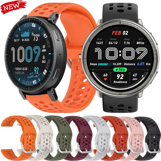Amazfit Uhrenarmband Silikon, 20mm 22mm, Unisex - Bild 1