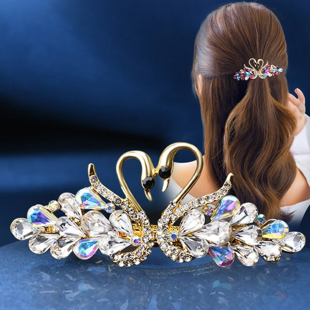 Haarspange Diamant-Schwan - Bild 1