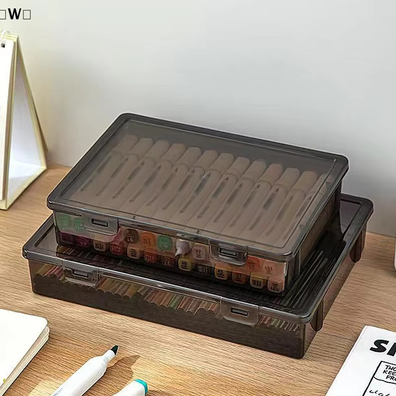 ieniaW Parque1 Dokumenten-Organizer-Box für A4 Dokumente und Zertifikate, staubdichte Aufbewahrungsbox mit Deckel und Verschluss - Bild 2