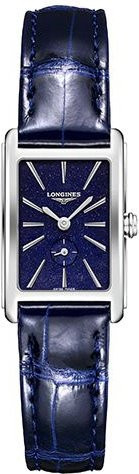 Longines Armbanduhr, Quarz, Edelstahlgehäuse, Blaues Zifferblatt, Leder, Damen - Bild 1