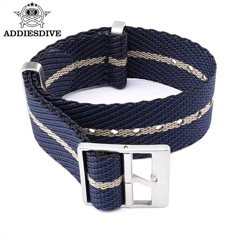 ADDIESDIVE Uhrenarmband Nylon, Herren, 20 mm, Edelstahlschnalle - Bild 3