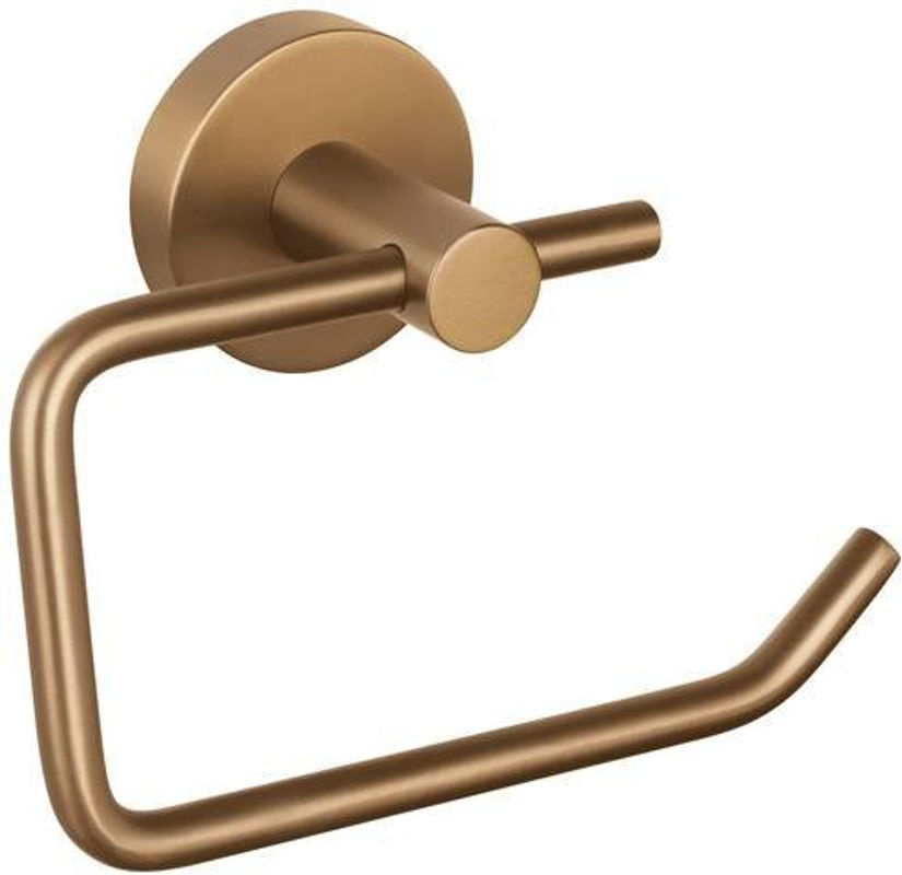 tesa MOON Toilettenpapierhalter aus Metall mit Klebstoff in Bronze und Gold - Bild 2