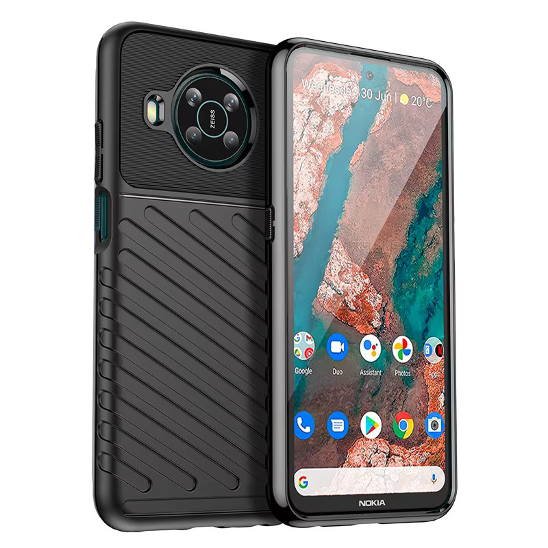 Stoßfeste Silikon Handyhülle für Nokia x100 in Schwarz - Bild 4