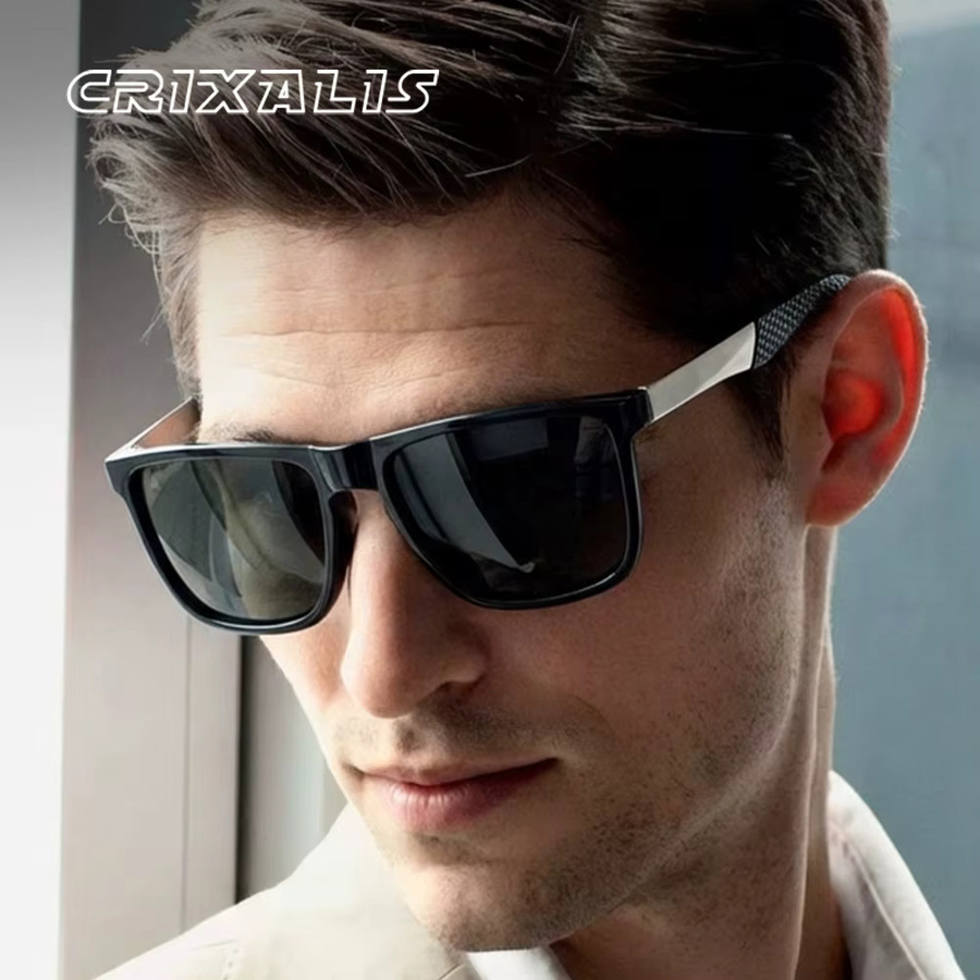 CRIXALIS Sonnenbrille, quadratisch, Vollrand, Kunststoff, schwarz, Unisex, polarisiert - Bild 2
