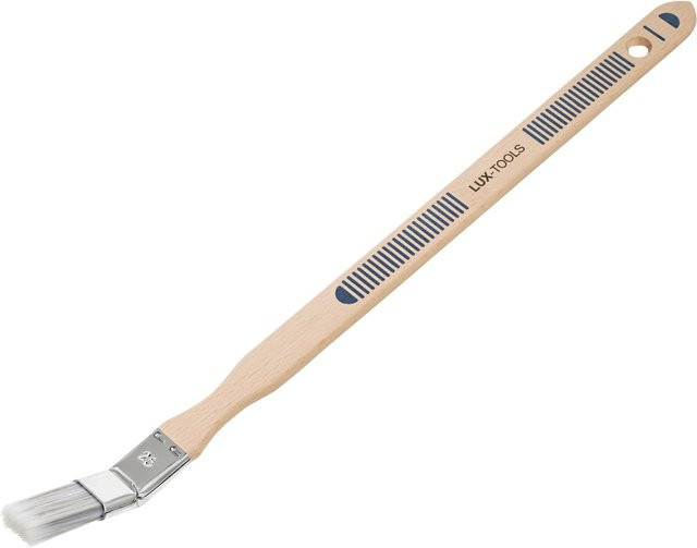 LUX-TOOLS Eckenpinsel Lack mit synthetischen Borsten und Holzgriff, Breite: 25 mm - Bild 1
