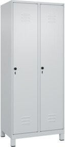 C+P Spind Classic PLUS Spind mit 2 Abteilen, Grau, H x B x T: 195 x 80 x 50 cm - Bild 1