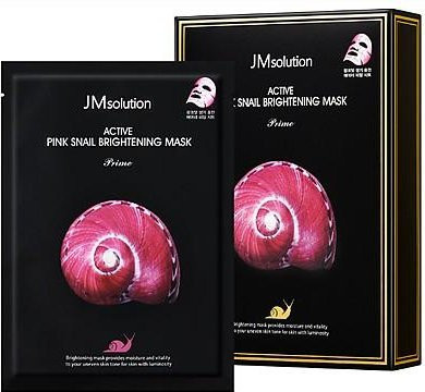 JMSolution Active Pink Snail Brightening Mask Prime Set, 10 Stück, mit Niacinamid - Bild 1