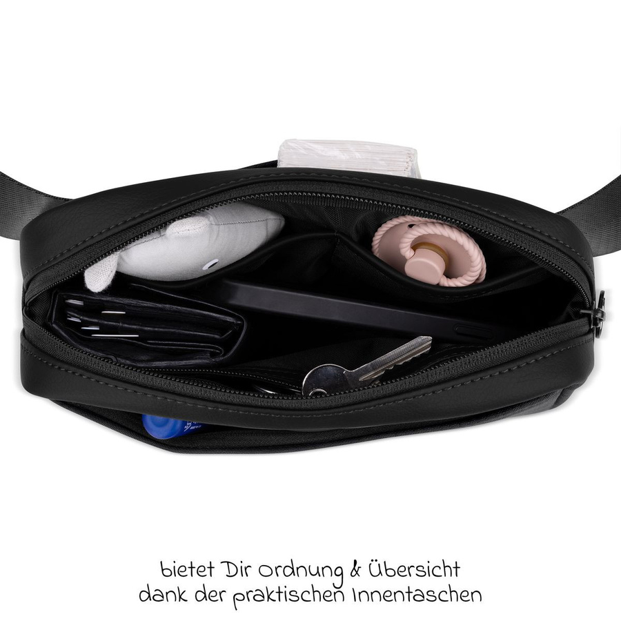ABC Design Brust- und Hüfttasche Hip Bag Pure in Coal Black - Bild 2