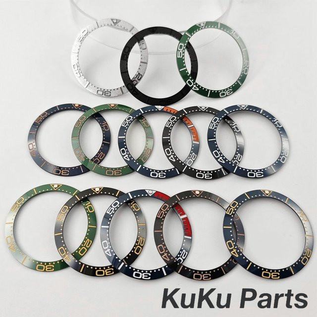 HUANXIAO Uhrenlünette, 38 mm, Keramik, Gold, Unisex - Bild 1