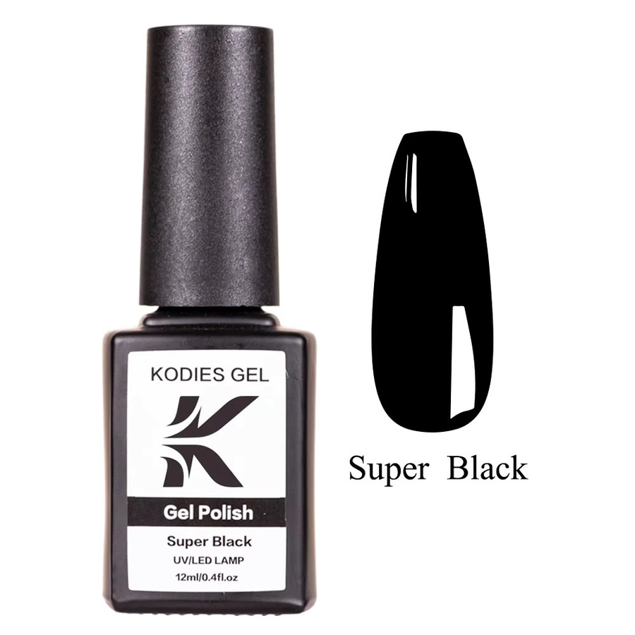 KODIES GEL Nagellack, Black, Glänzend - Bild 5