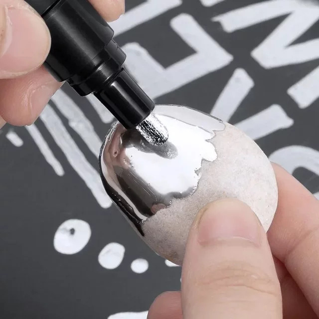 Spiegel Marker Stifte für DIY Kunsthandwerk und Auto Styling in Gold und Silber - Bild 1