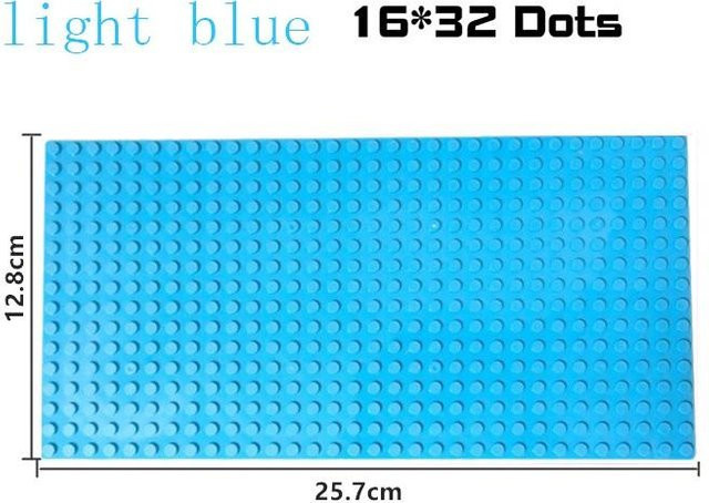 Grundplatten 32x32 16x32 Noppen, Bausteine, Blau, ab 6 Jahren - Bild 1
