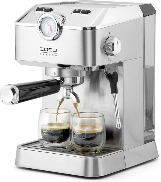 CASO Design Espresso Gourmet Siebträgermaschine in Silber - Bild 1