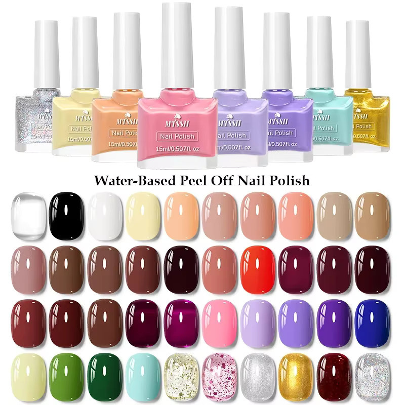 Mtssii Nagellack Set auf Wasserbasis, 8 x 15 ml, glänzend, Unisex - Bild 3