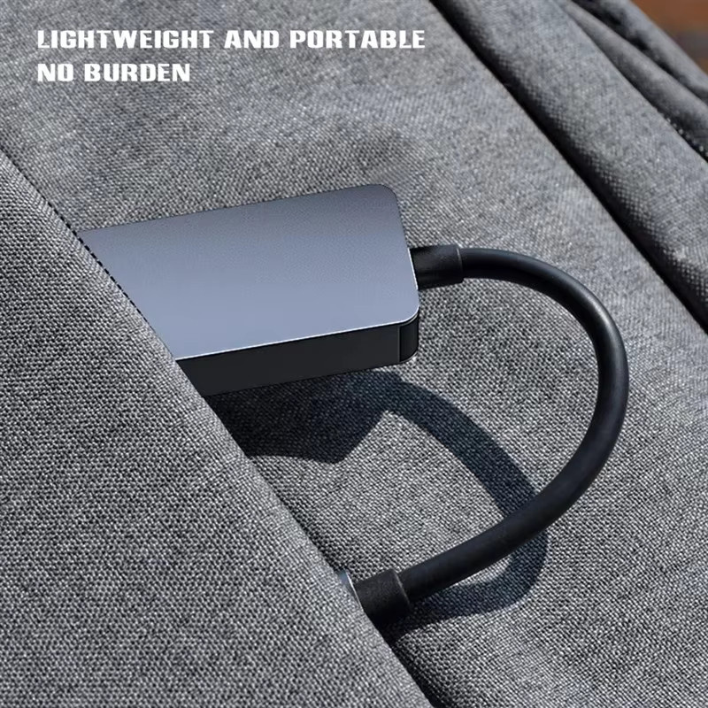 Kebidumei USB-C zu 2,5 Gigabit Ethernet Adapter, USB 3.0 auf RJ45 Netzwerkkarte, Grau - Bild 4