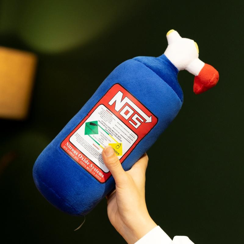 Süßer Mu Cheng NOS Lachgasflasche Plüschkissen als Autodeko Kopfstütze oder Nackenstütze, Breite: 29 cm, Höhe: 11 cm - Bild 2